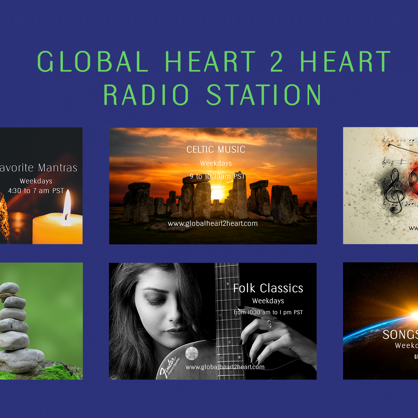 Global Heart 2 Heart Radio Schedule