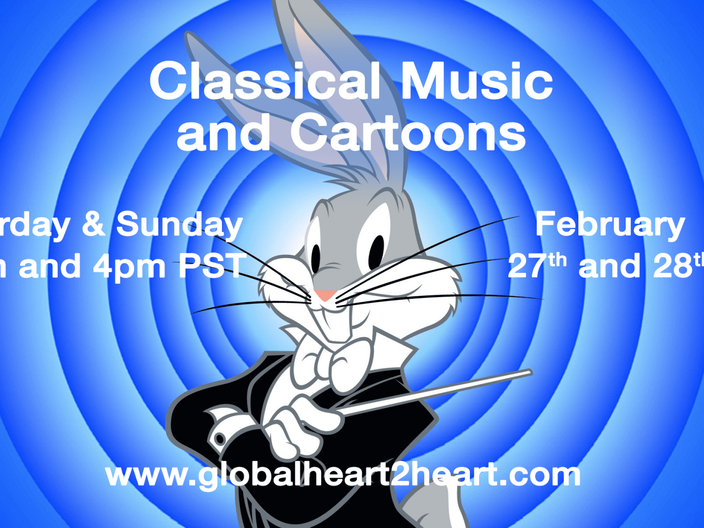 Classical Music and Cartoons this Weekend February 27th and 28th