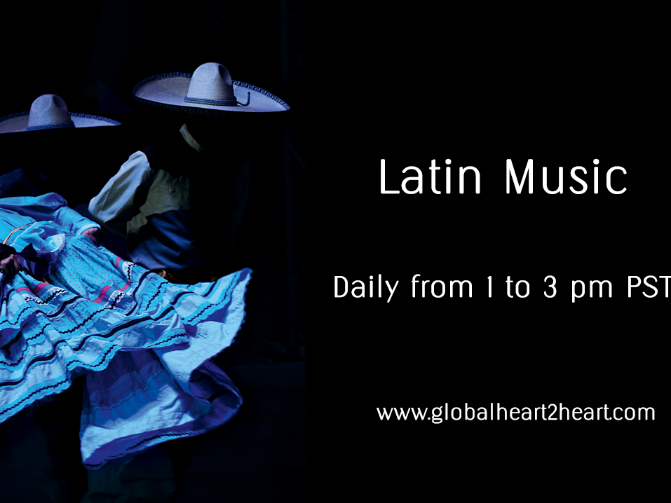 Latin Music Weekdays on Global Heart 2 Heart Radio in Ashland Oregon